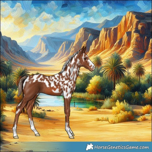 Horse Color:Chestnut Skewed LP Spotted 