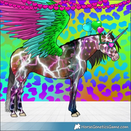 Horse Color:Bay Splash Tobiano 