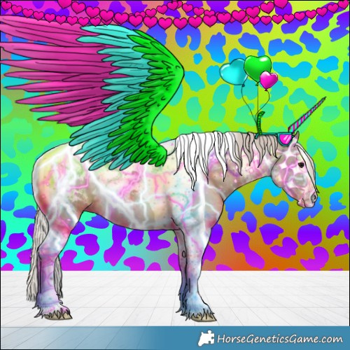 Horse Color:Silver Grullo Tobiano 