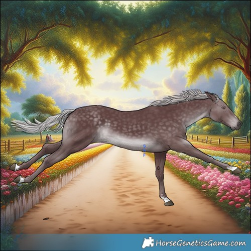 Horse Color:Chocolate Silver Black Chinchilla 