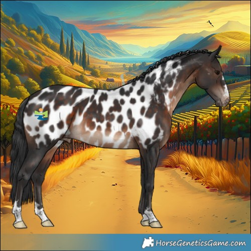 Horse Color:Brown Near Leopard 
