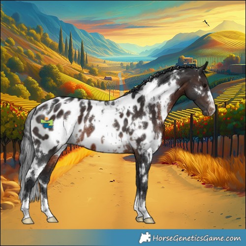 Horse Color:White Spotted Brown Near Leopard Rabicano