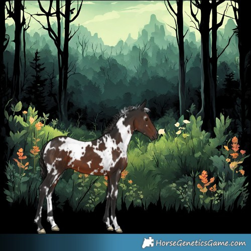 Horse Color:Gray White Spotted Liver Chestnut 