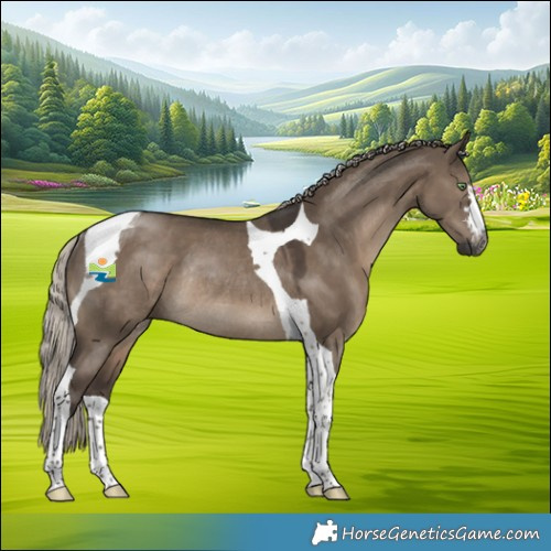 Horse Color:Gray Silver Grullo Tobiano Rabicano 