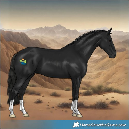 Horse Color:Gray Black 
