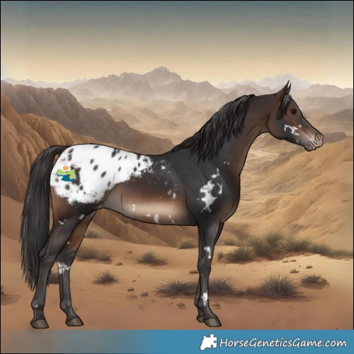 Horse Color:White Spotted Brown Blanket