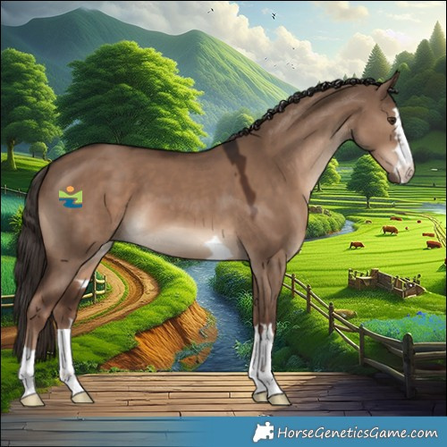 Horse Color:Liver Red Dun 