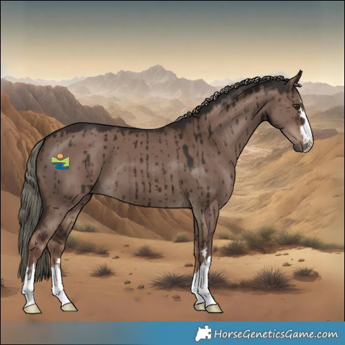 Horse Color:Liver Red Dun Mushroom Brindle 