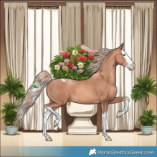 Horse Color:Gold Champagne Splash Varnish