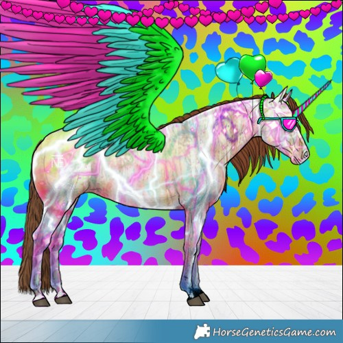 Horse Color:Red Ice Roan 