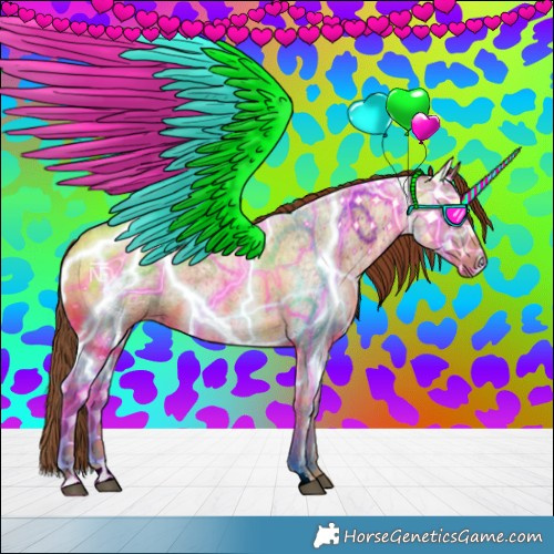 Horse Color:Red Ice Roan