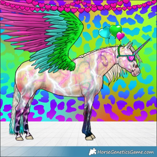 Horse Color:Palomino Ice Roan Splash 