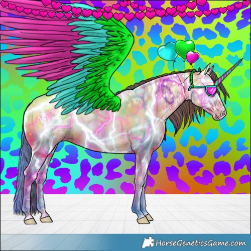 Horse Color:Nacre Amber Champagne Ice Onyx 