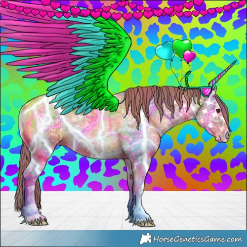 Horse Color:Nacre Gold Champagne Ice Onyx