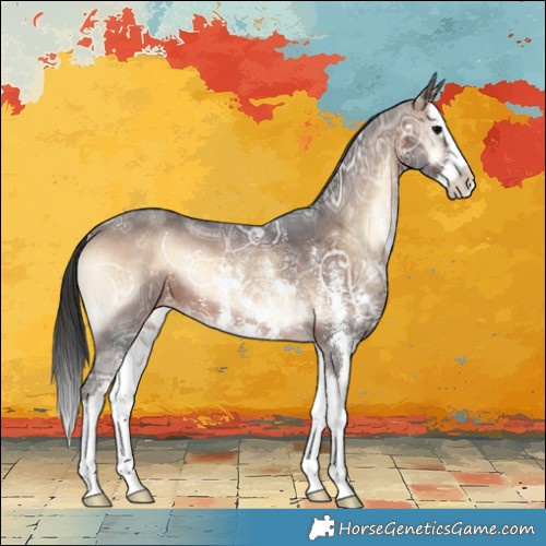 Horse Color:Brown Ice Onyx Sabino Splash 