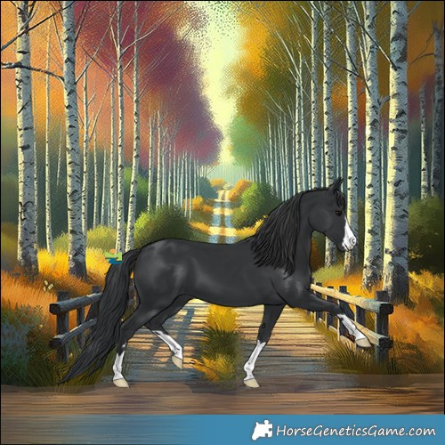 Horse Color:Black 