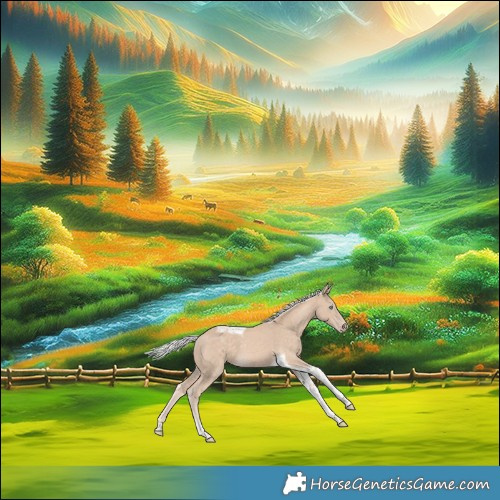 Horse Color:Silver Perlino Tobiano