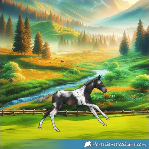 Horse Color:Gray Silver Buckskin Tobiano 