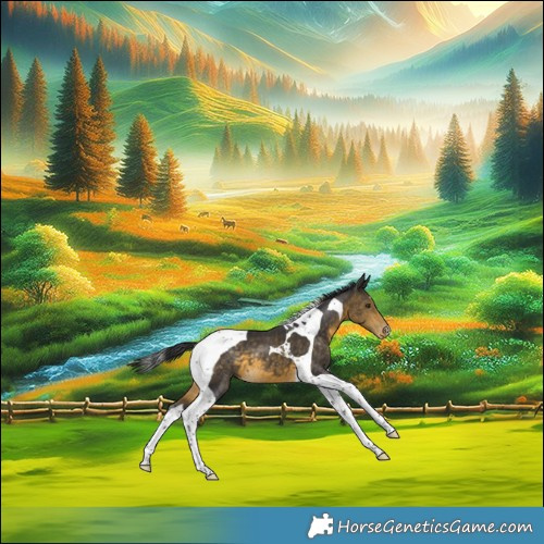 Horse Color:Buckskin Tobiano Varnish 