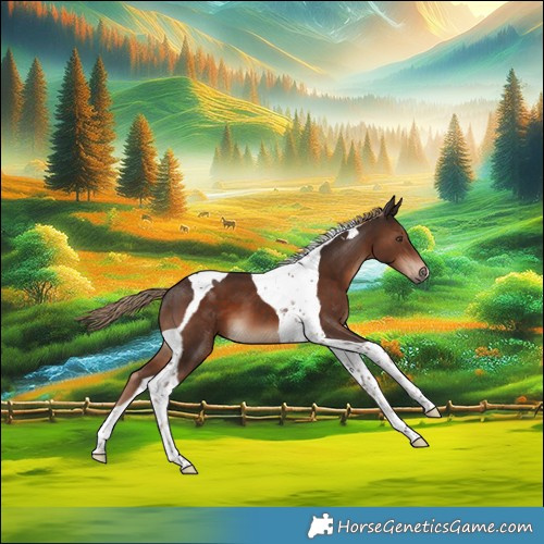 Horse Color:Liver Chestnut Tobiano 