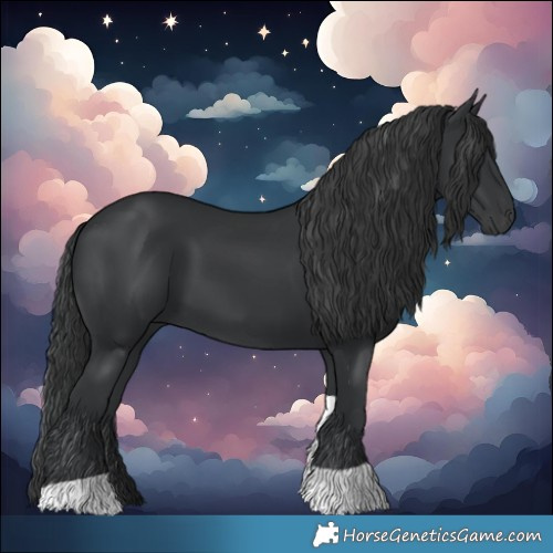 Horse Color:Black Tobiano