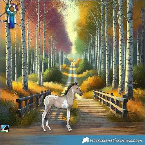 Horse Color:Bay Dun Tobiano Rabicano
