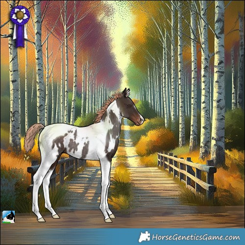 Horse Color:White Spotted Liver Chestnut Tobiano Blanket Rabicano 