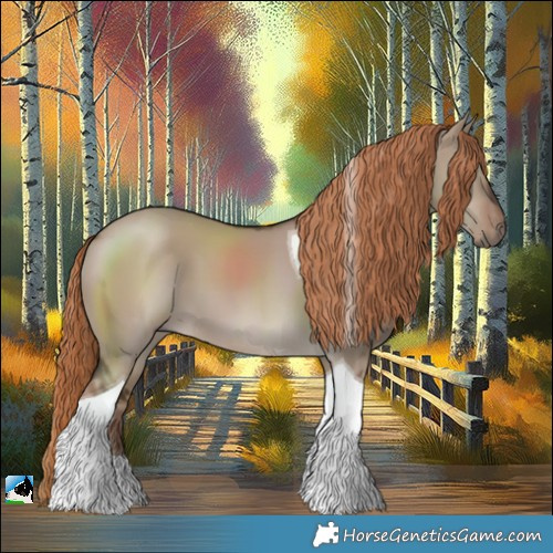 Horse Color:Liver Red Dun Tobiano 