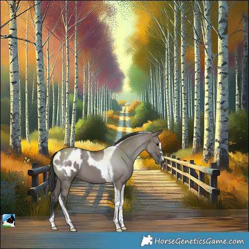 Horse Color:Grullo Mushroom Tobiano Blanket