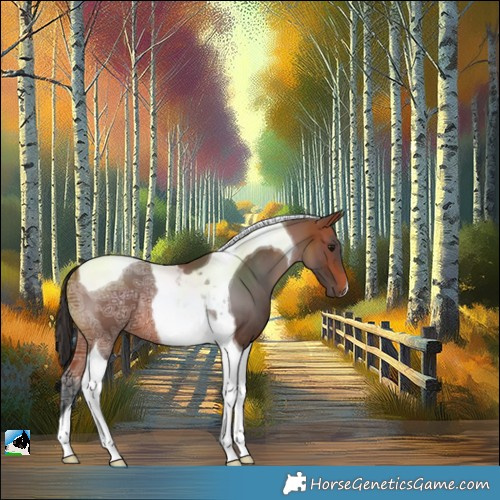 Horse Color:Bay Ice Tobiano