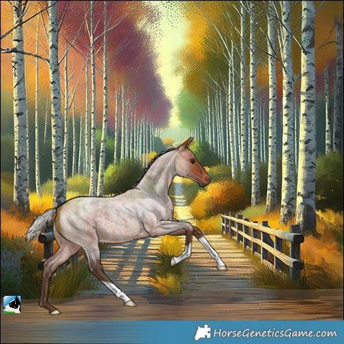 Horse Color:Silver Brown Roan 