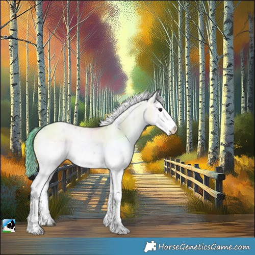 Horse Color:Watercolor Bay Dun Sabino 