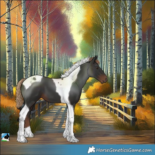 Horse Color:Liver Chestnut Tobiano