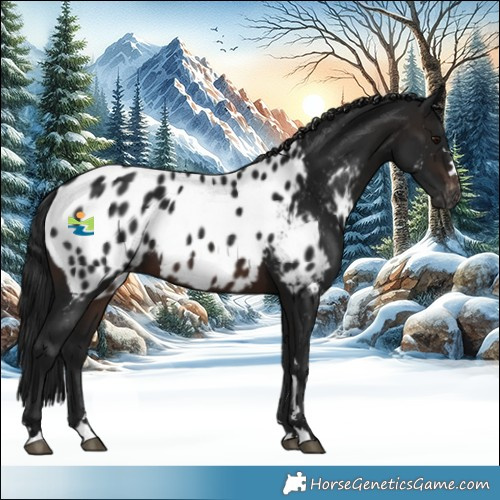 Horse Color:Gray Brown Near Leopard 