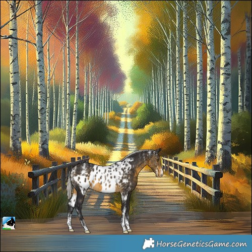 Horse Color:Powder White Silver Buckskin Skewed LP Spotted