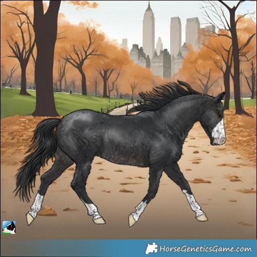 Horse Color:Platinum Brown Rabicano 