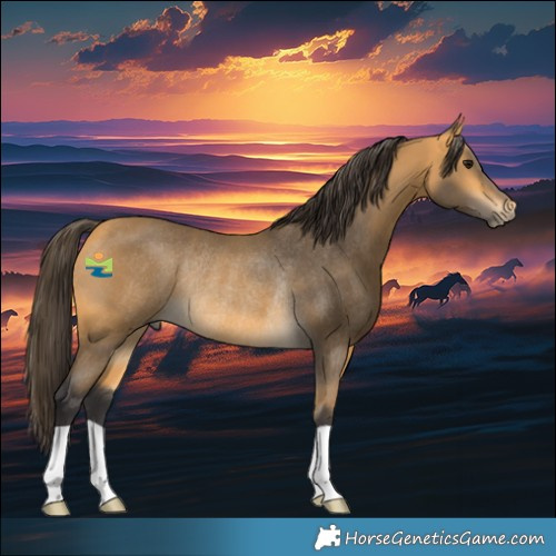 Horse Color:Buckskin Rabicano 