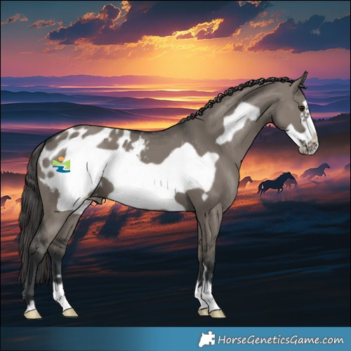 Horse Color:Grullo Frame Blanket 