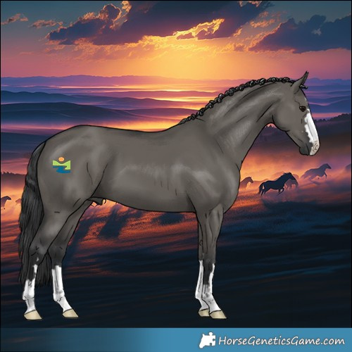 Horse Color:Grullo 