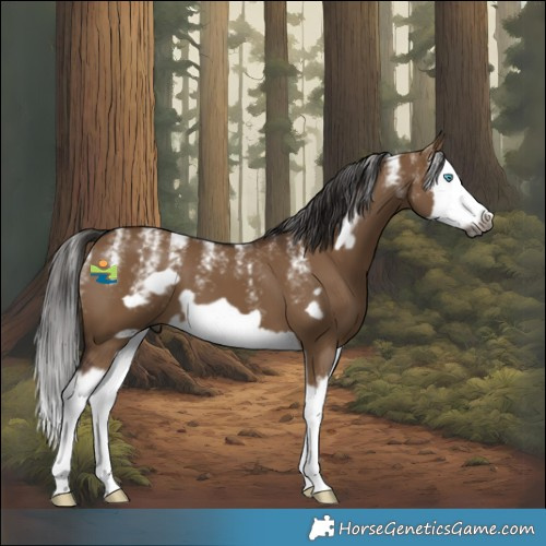 Horse Color:Powder White Gray Liver Red Dun Splash Frame 