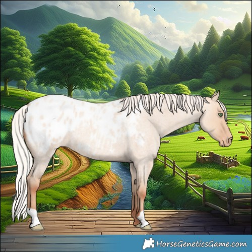 Horse Color:Silver Amber Champagne Roan Dun Blanket