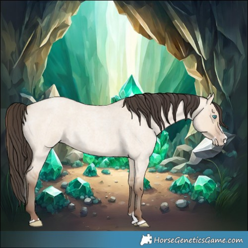 Horse Color:Amber Champagne Roan Dun Splash 
