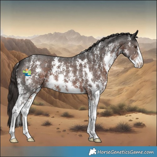 Horse Color:Liver Chestnut Sabino