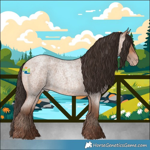 Horse Color:Amber Champagne Roan 