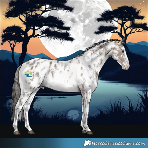 Horse Color:Brown Dun Sabino Blanket