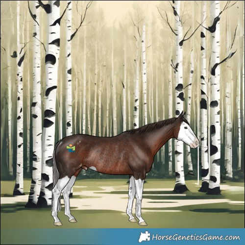 Horse Color:Liver Chestnut Splash Varnish Rabicano