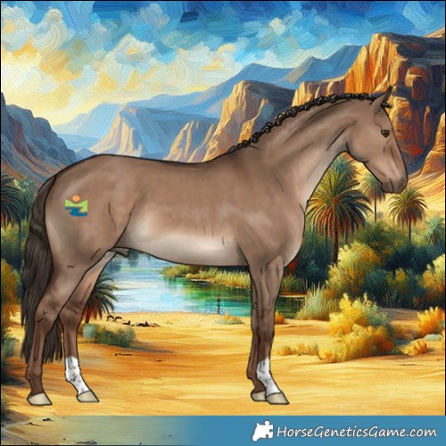 Horse Color:Liver Red Dun 