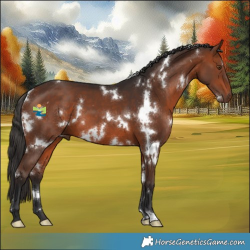 Horse Color:White Spotted Bay