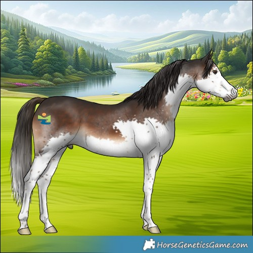 Horse Color:Gray Liver Chestnut Splash