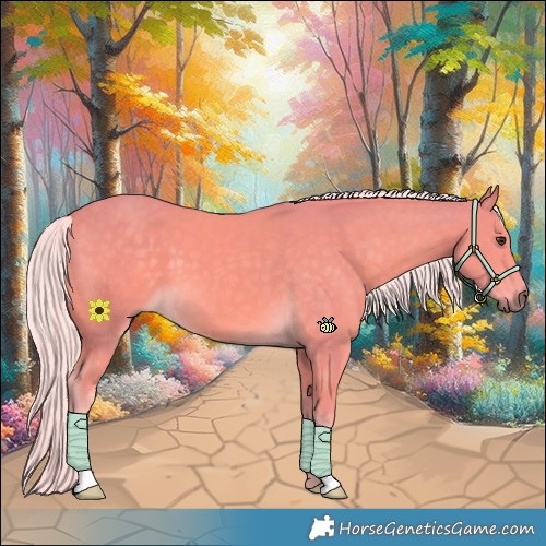 Horse Color:Watercolor Palomino 